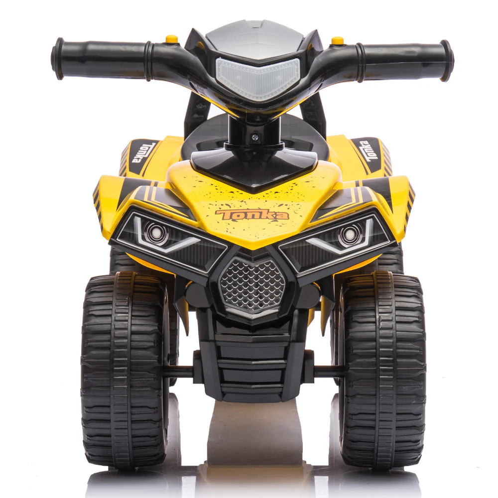 Tonka - Quad Push Car, Yellow - Foot-To-Floor Ride-On for Toddlers 12mo+ - Image 2