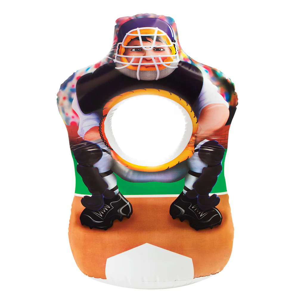 Toysmith Inflatable Sports Toss Game - Football & Baseball Multicolor Set