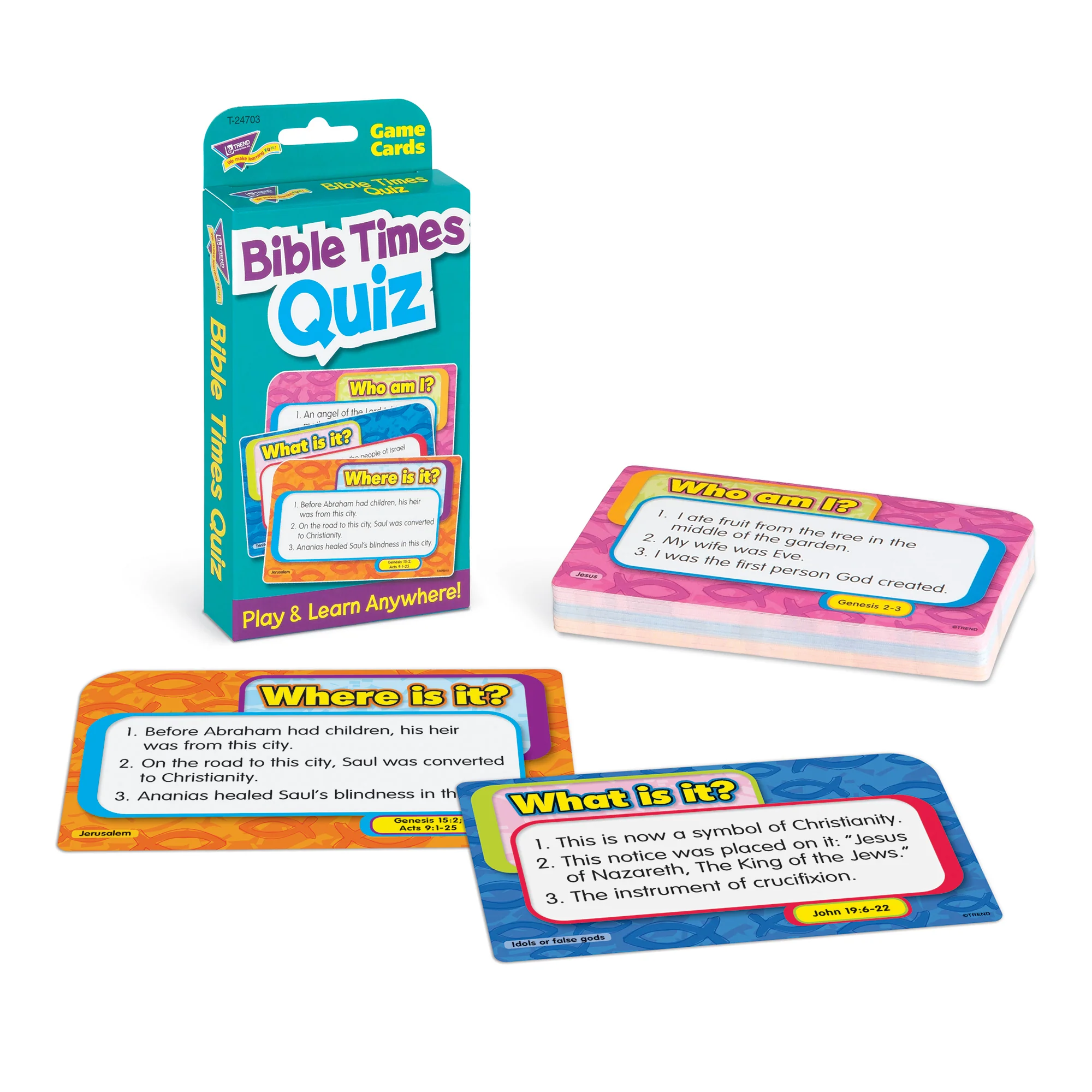 TREND Bible Times Quiz Challenge Cards, Multipack of 6 - Image 2