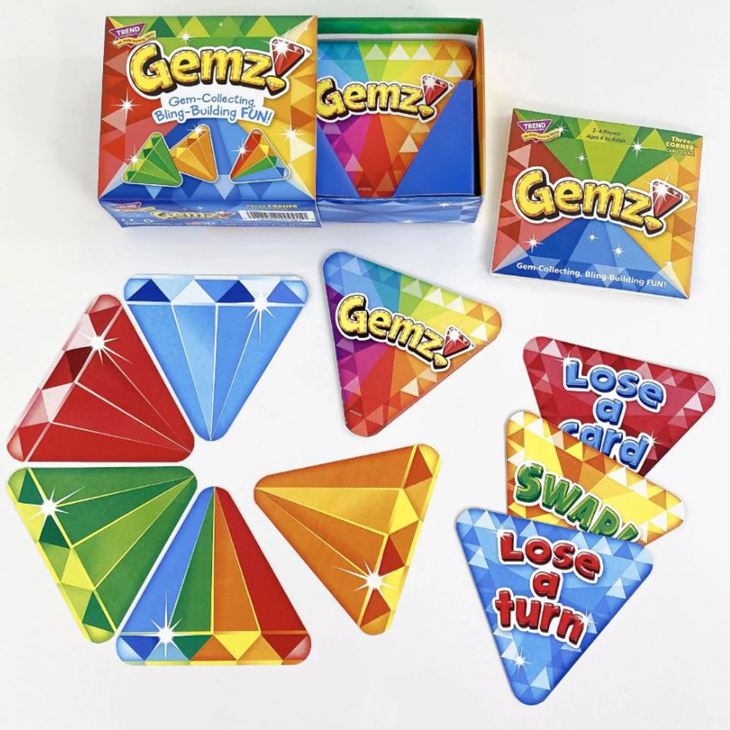 TREND Gemz! Three Corner Card Game, 3-Pack - Image 3
