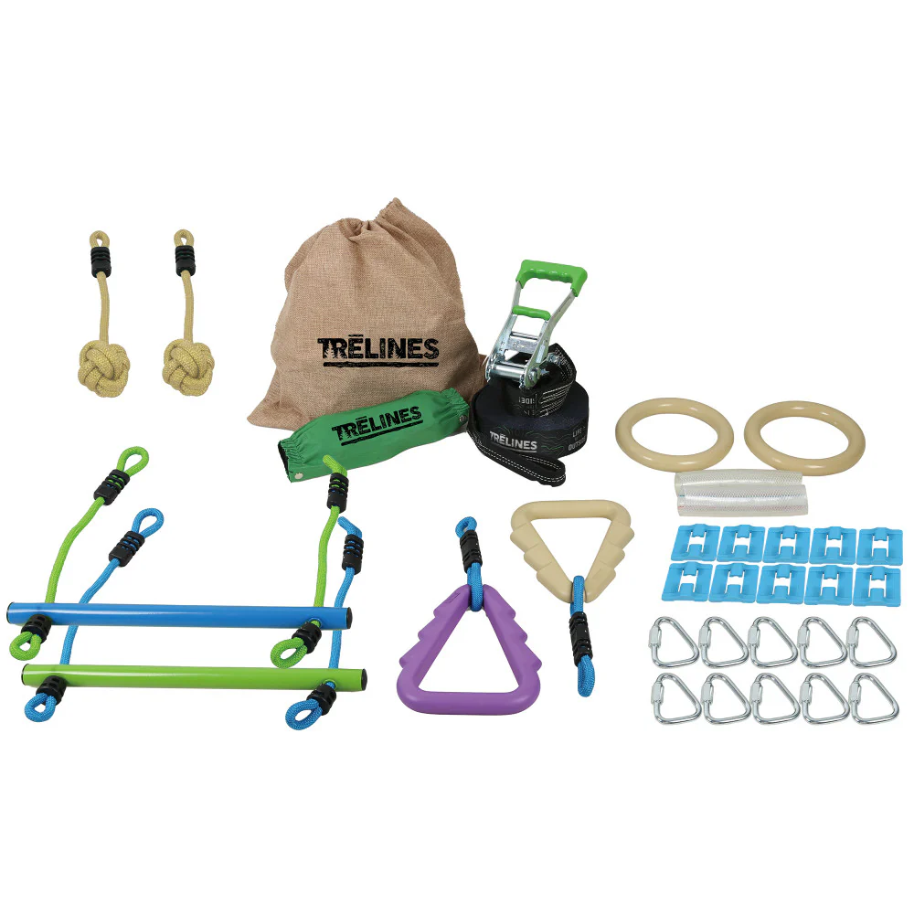 Treslines Ninja Adventure Line 36 ft - Ultimate Outdoor Ninja Warrior Course - Image 2