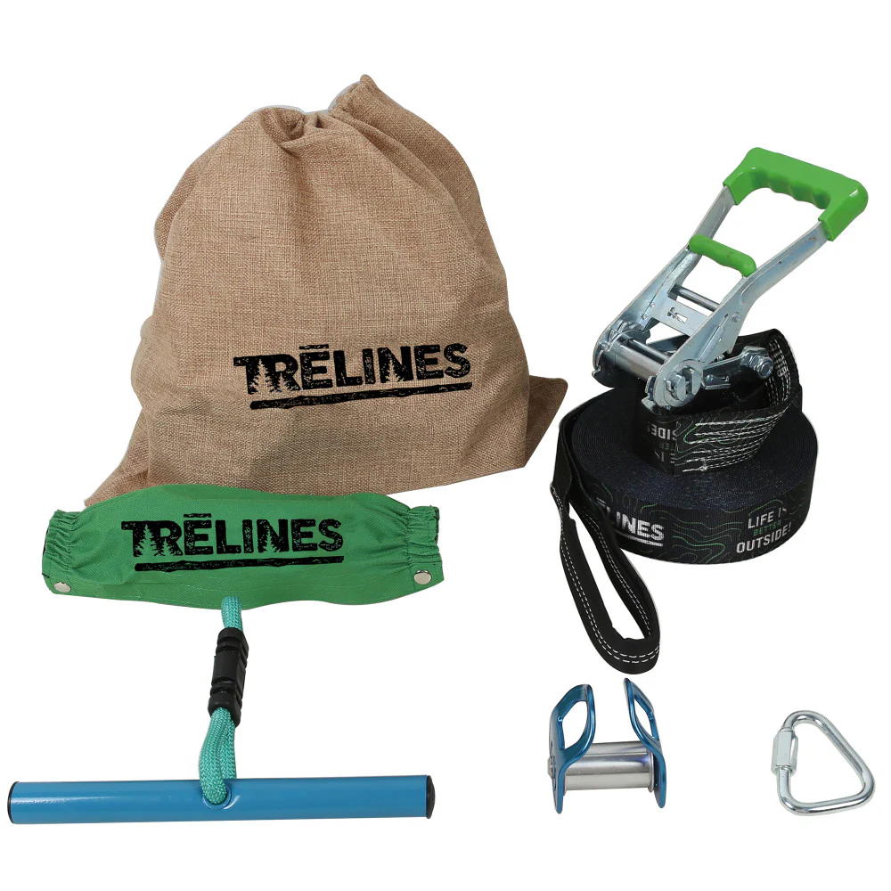 Treslines Roller Adventure Line 36 ft - Zipline with Grip Bar Handle - Image 2