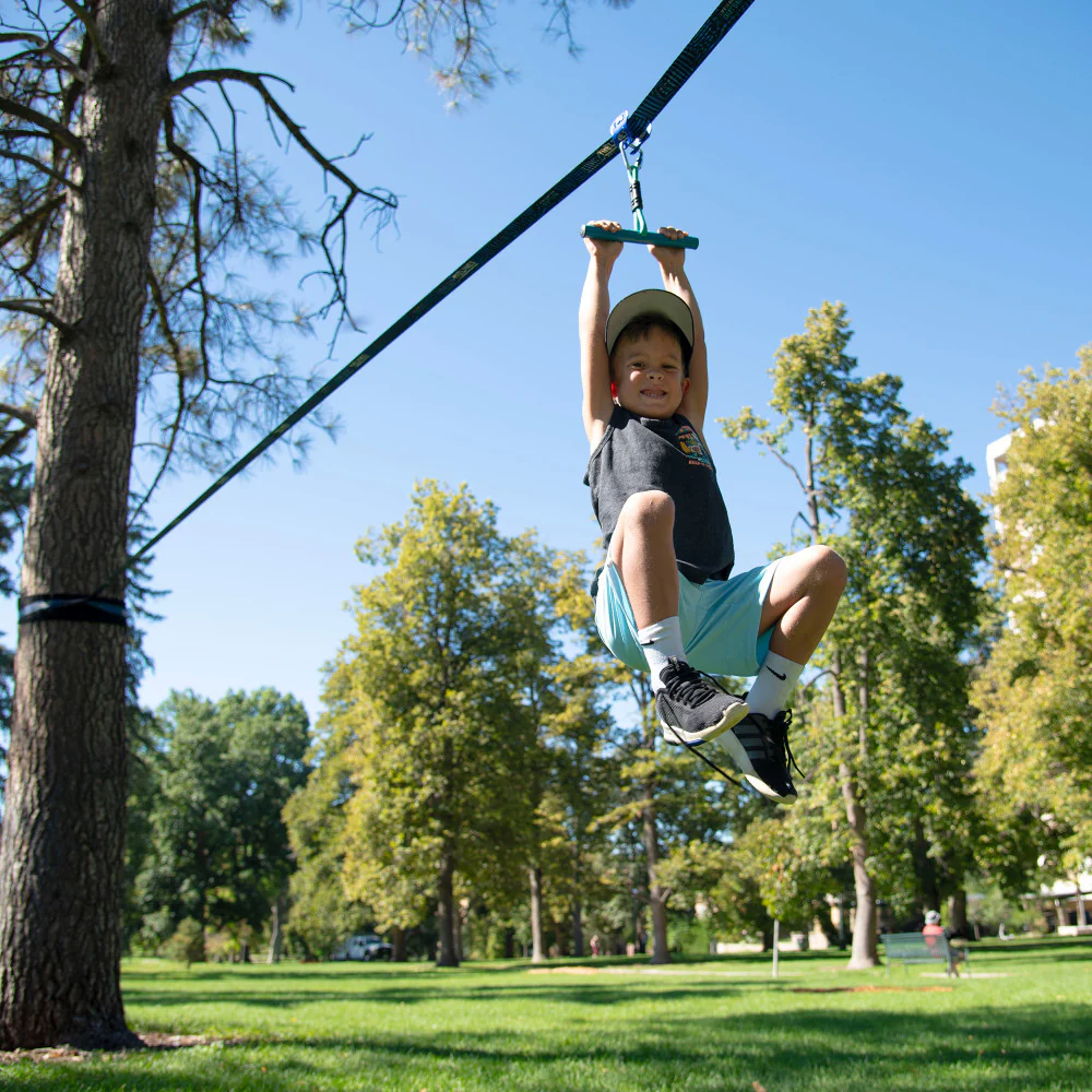 Treslines Roller Adventure Line 36 ft - Zipline with Grip Bar Handle - Image 3