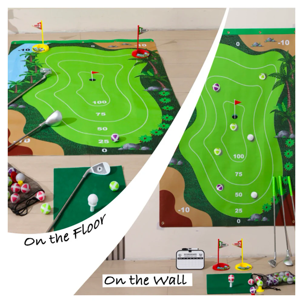 Trimate Golf Game Chipping Mat and Accessories, Ultimate Practice Golf Travel Set - Image 2
