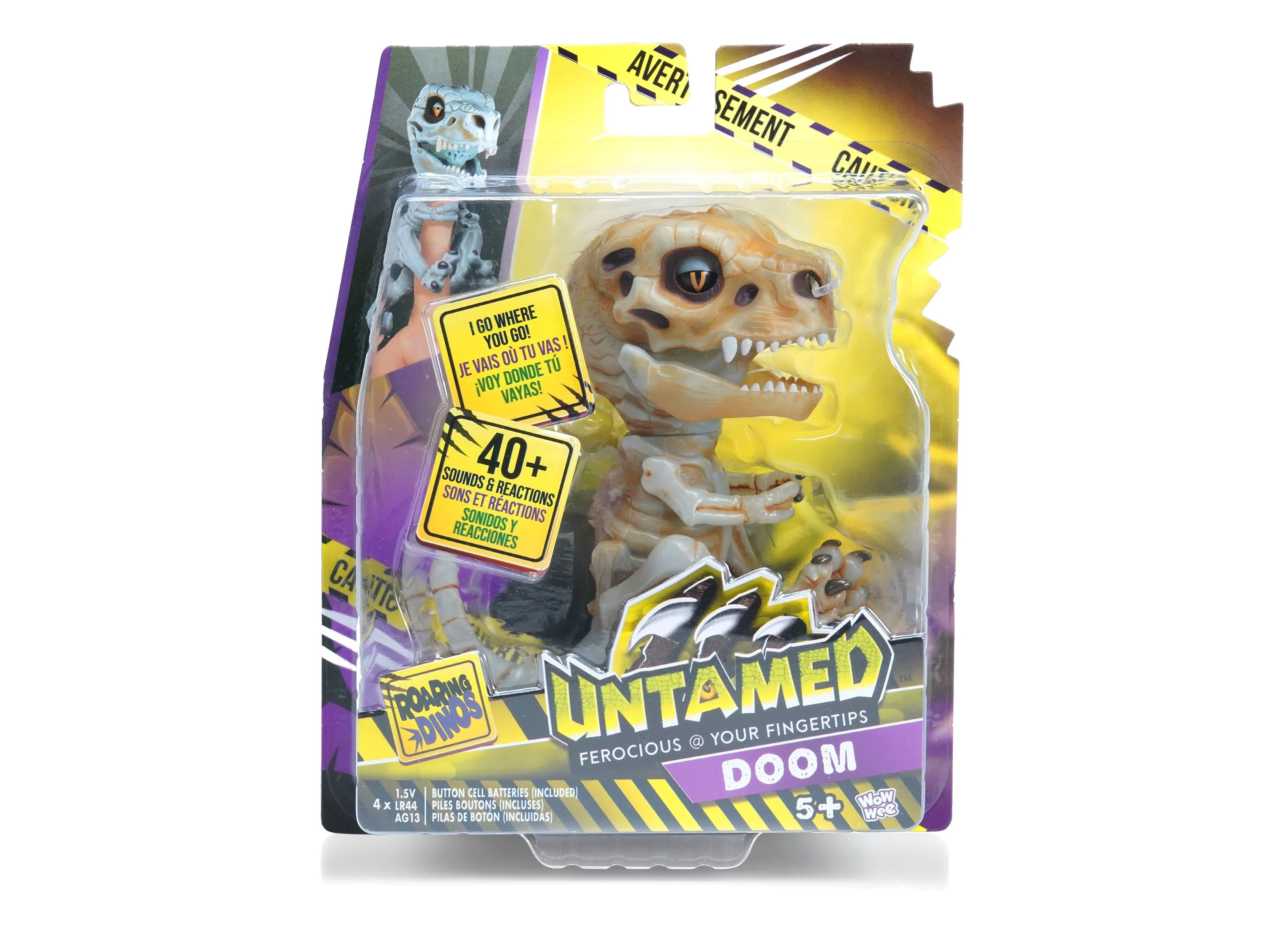 Untamed Skeleton Dino Fingerlings Doom - Multi-Color WowWee Exclusive for Macy's - Image 5