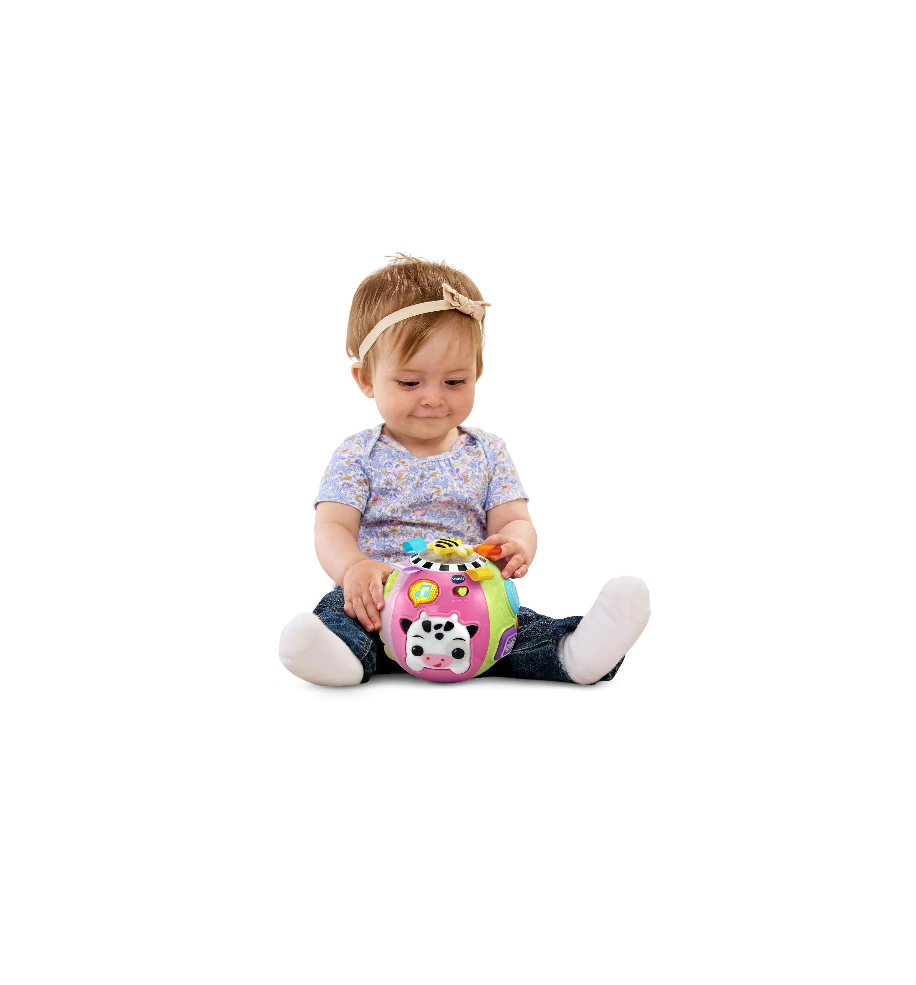 VTech Baby On-The-Moove Activity Ball Interactive Crawl Toy - Image 3