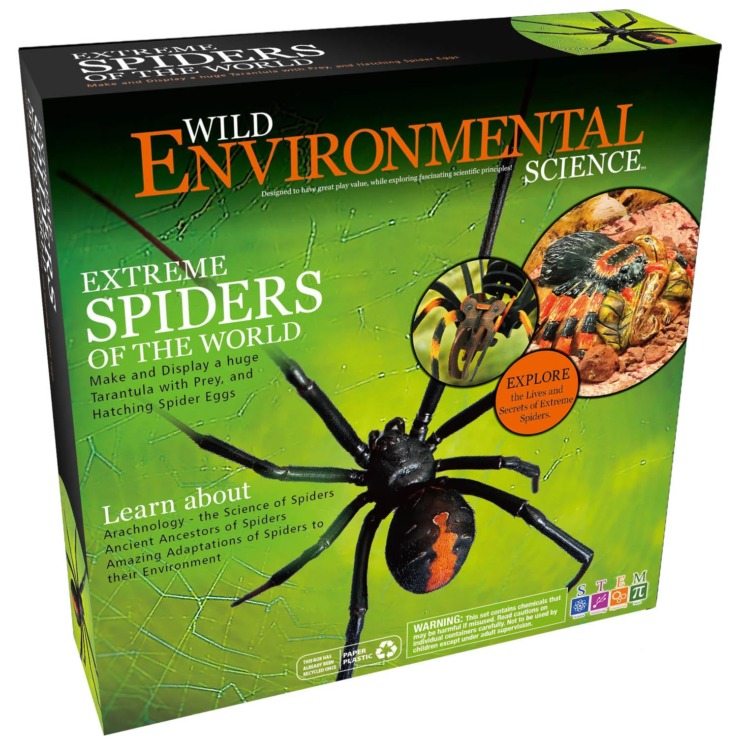 Wild Environmental Science Extreme Spiders Kit - Educational Spider Model Set - Image 4
