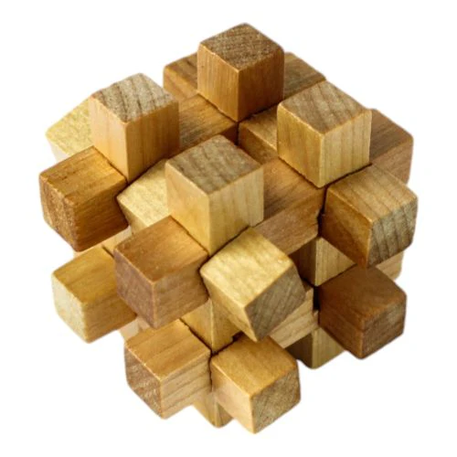 Classic Wooden MindBenders 6-Pack Puzzle Set - Intricate Brain Teasers - Image 2