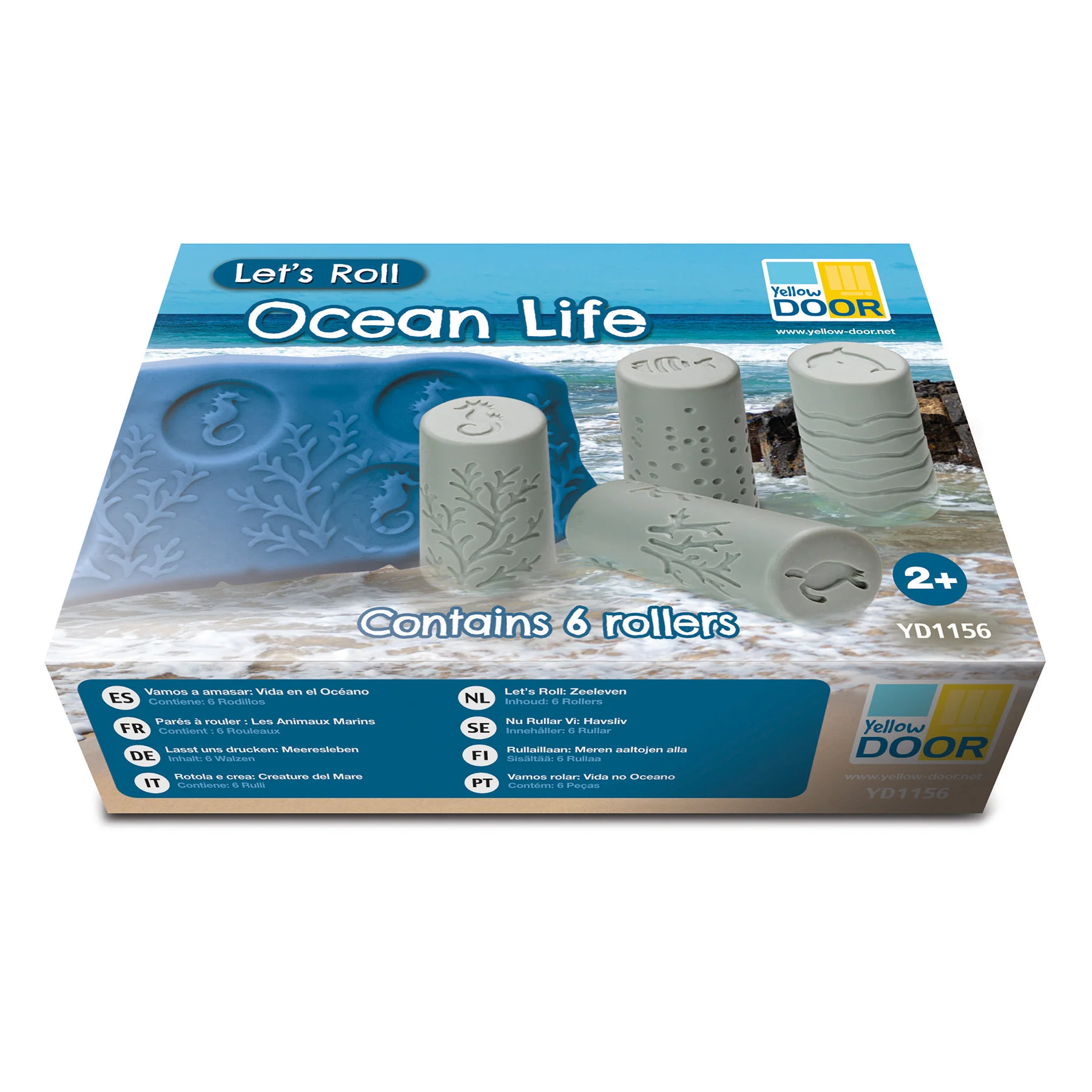 Yellow Door Let's Roll – Ocean Life Exploration Rollers, Set of 6 - Image 2