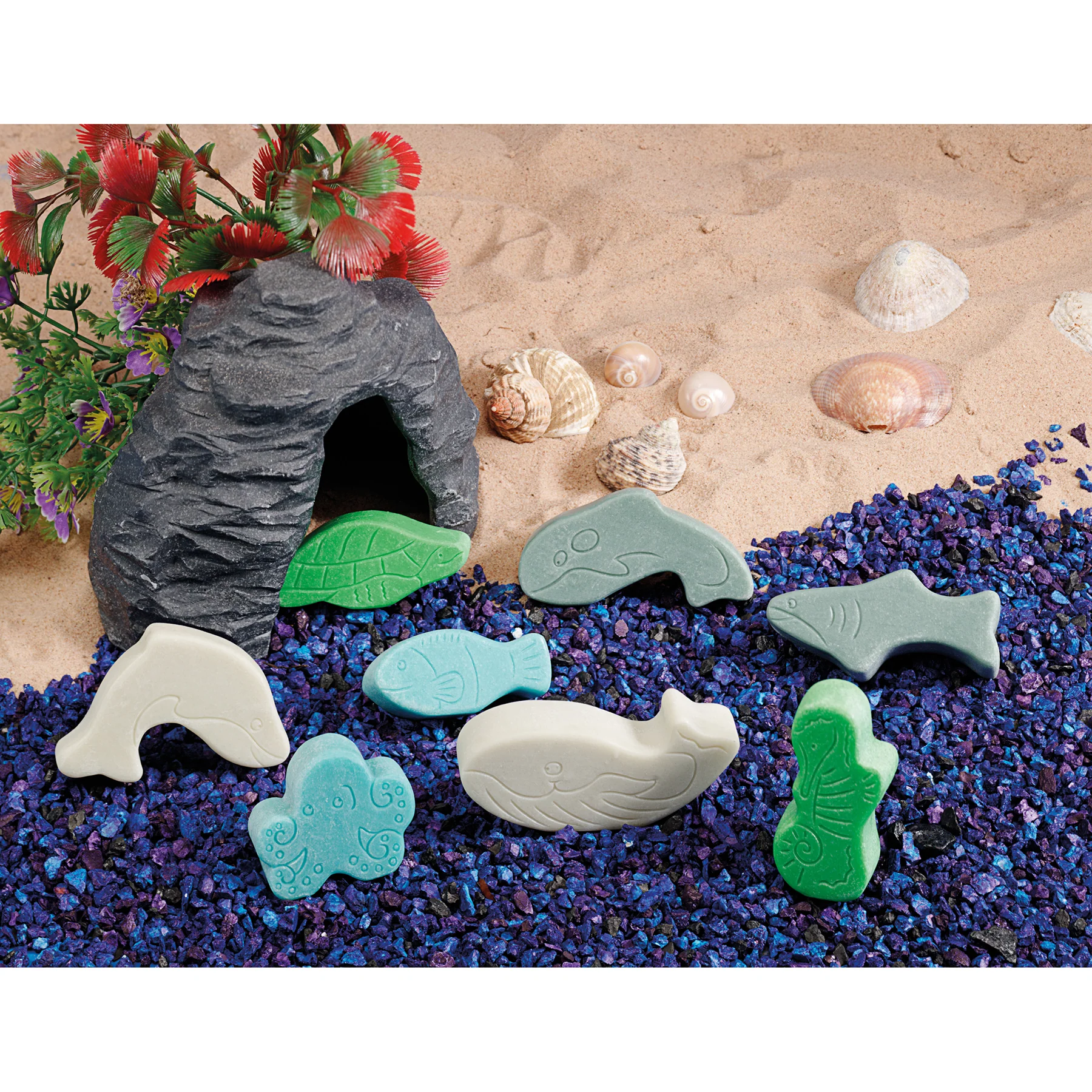 Yellow Door Little Lands Ocean Adventure – Set of 8 Stone Figures - Image 3