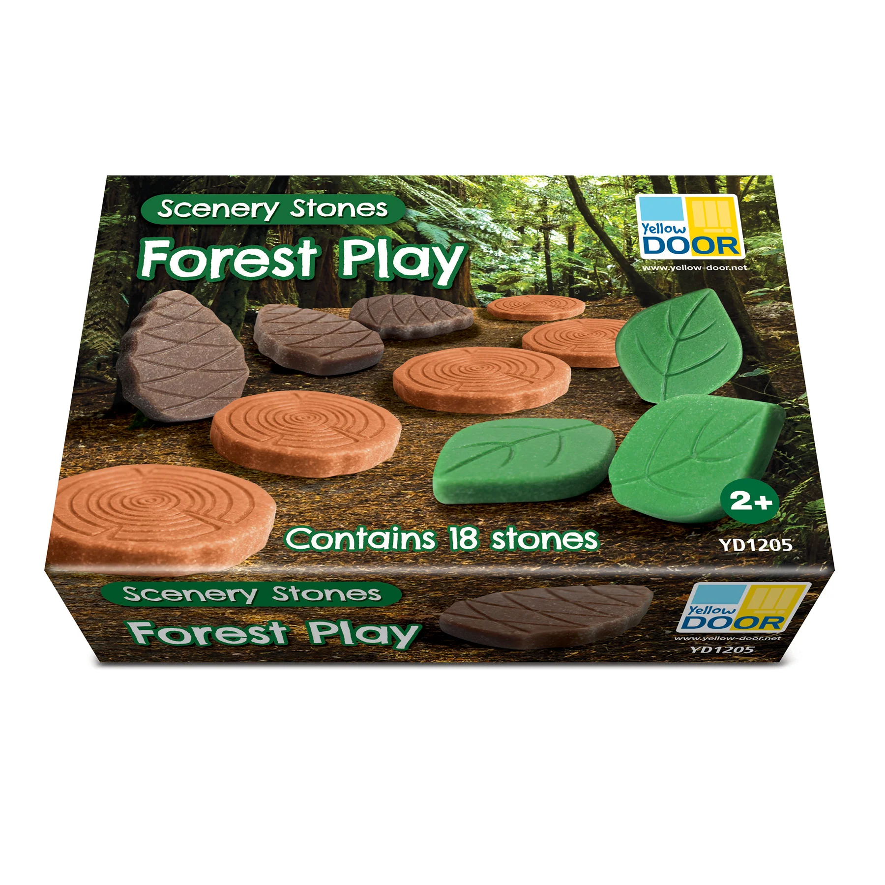 Yellow Door Forest Play Scenery Stones Set - 18 Engraved Pieces - Image 2