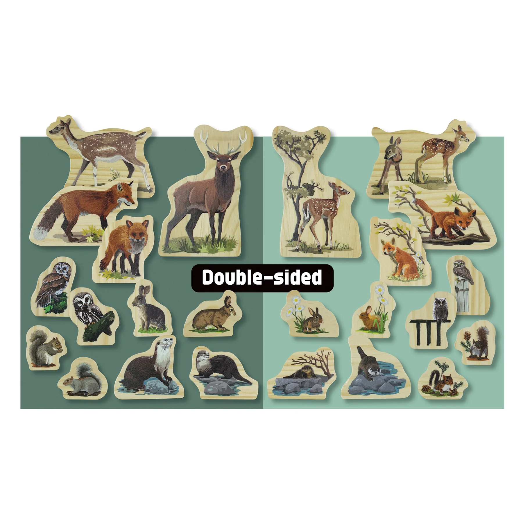 Yellow Door Woodland Animal Families – Enchanting Wooden Playset - Image 4