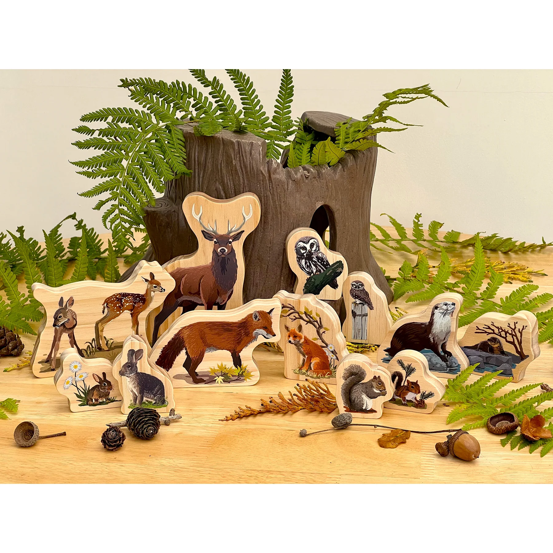 Yellow Door Woodland Animal Families – Enchanting Wooden Playset - Image 5