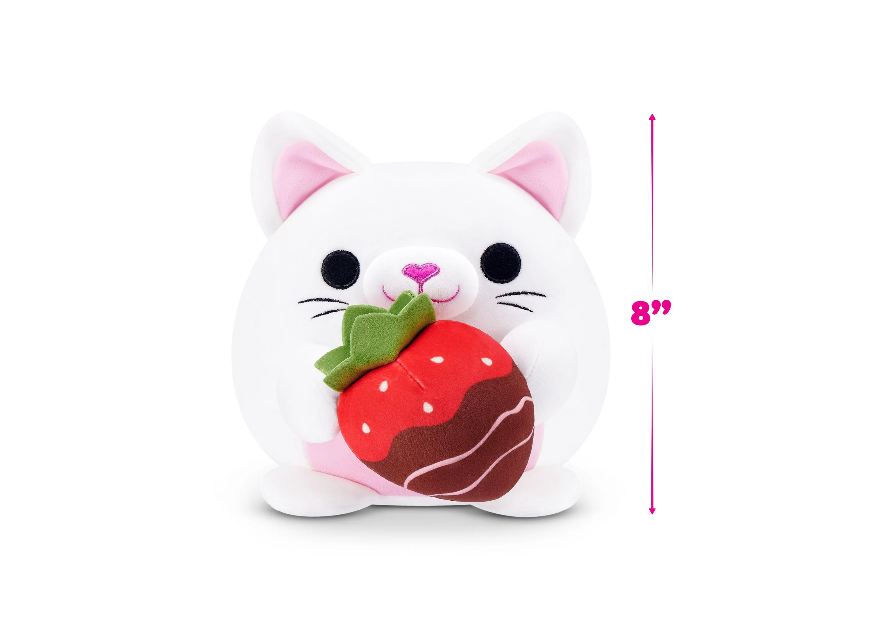 ZURU Snackles S2 Valentine 8" Cuddly Kitten with Strawberry Chocolate - Image 3